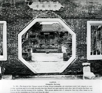 Chinese Octangular Door-Way by English Photographer